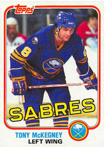 1981-82 Topps #E76 Tony McKegney VG Buffalo Sabres 