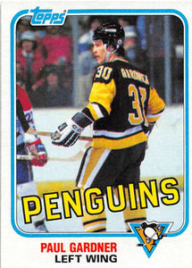 1981-82 Topps #E113 Paul Gardner VG Pittsburgh Penguins 