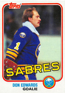 1981-82 Topps #E75 Don Edwards VG Buffalo Sabres 