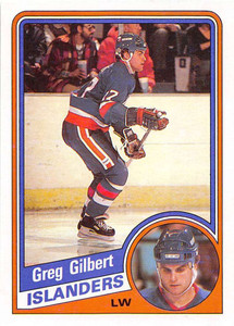 1984-85 Topps #93 Greg Gilbert VG  RC Rookie New York Islanders 