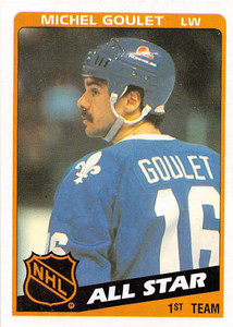 1984-85 Topps #153 Michel Goulet AS VG  Quebec Nordiques 