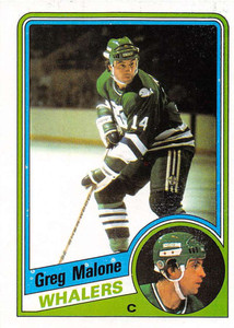 1984-85 Topps #57 Greg Malone VG  Hartford Whalers 