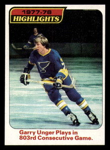 1978-79 Topps #5 Garry Unger VG St. Louis Blues 
