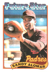 1989 Topps #648b Sandy Alomar Jr. NM-MT RC Rookie San Diego Padres 