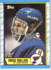 1989-90 Topps #137 Greg Millen VG St. Louis Blues 