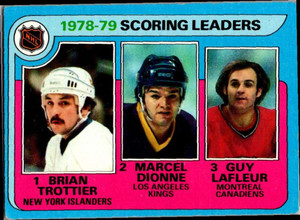 1979-80 Topps #3 Brian Trottier/Marcel Dionne/Guy Lafleur LL VG New York Islanders/Los Angeles Kings/Montreal Canadiens 