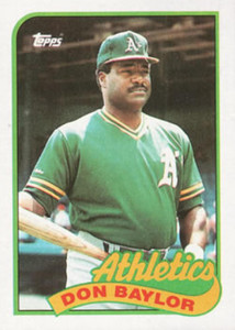1989 Topps #673 Don Baylor NM-MT Oakland Athletics 