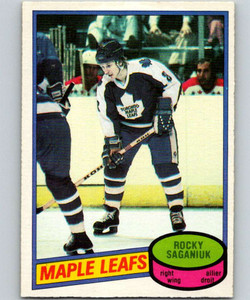 1980-81 O-Pee-Chee #64 Rocky Saganiuk VG RC Rookie Toronto Maple Leafs 