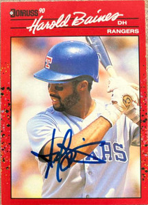 Harold Baines Autographed 1990 Donruss #402