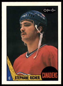 1987-88 O-Pee-Chee #233 Stephane Richer VG RC Rookie Montreal Canadiens 