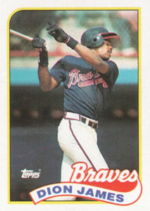 1989 Topps #678 Dion James NM-MT Atlanta Braves 