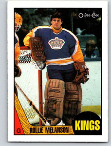 1987-88 O-Pee-Chee #19 Rollie Melanson VG Los Angeles Kings 