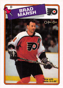 1988-89 O-Pee-Chee #64 Brad Marsh VG Philadelphia Flyers 
