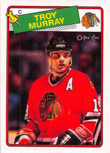 1988-89 O-Pee-Chee #106 Troy Murray VG Chicago Blackhawks 