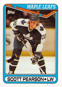 1990-91 Topps #356 Scott Pearson VG Toronto Maple Leafs 