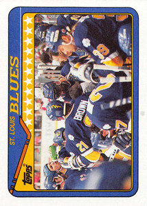 1990-91 Topps #220 Blues Team VG St. Louis Blues 