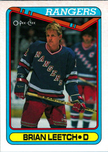 1990-91 Topps #221 Brian Leetch VG New York Rangers 
