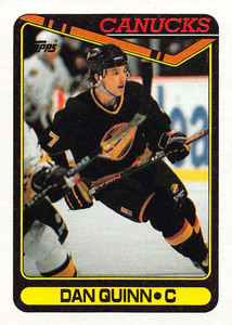 1990-91 Topps #272 Dan Quinn VG Vancouver Canucks 