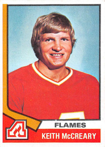 1974-75 Topps #103 Keith McCreary VG  Atlanta Flames 