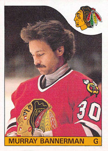 1985-86 Topps #27 Murray Bannerman VG  Chicago Blackhawks 
