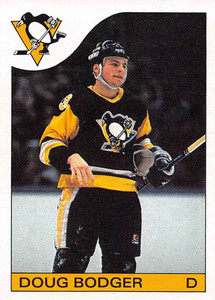 1985-86 Topps #38 Doug Bodger VG  RC Rookie Pittsburgh Penguins 