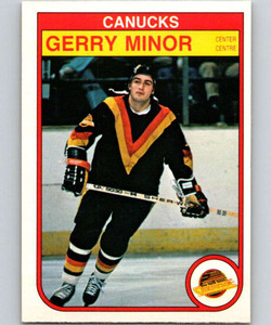 1982-83 O-Pee-Chee #352 Gerry Minor VG Vancouver Canucks 