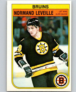 1982-83 O-Pee-Chee #13 Normand Leveille VG RC Rookie Boston Bruins 