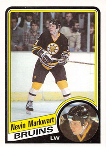 1984-85 Topps #7 Nevin Markwart VG  RC Rookie Boston Bruins 