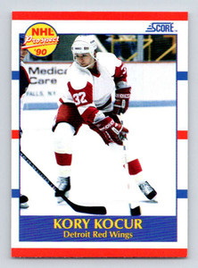 1990-91 Score #384 Kory Kocur VG  RC Rookie Detroit Red Wings 