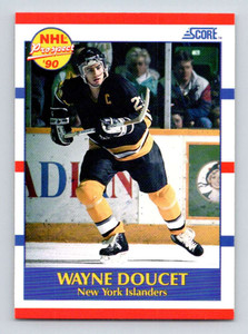 1990-91 Score #397 Wayne Doucet VG  RC Rookie New York Islanders 