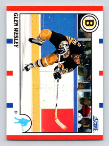 1990-91 Score #97 Glen Wesley VG  Boston Bruins 