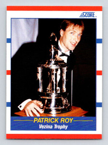 1990-91 Score #364 Patrick Roy TR VG  Montreal Canadiens 