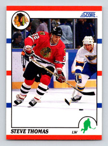 1990-91 Score #66 Steve Thomas VG  Chicago Blackhawks 