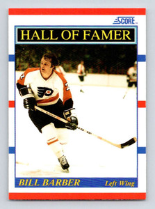 1990-91 Score #356 Bill Barber HOF VG  Philadelphia Flyers 