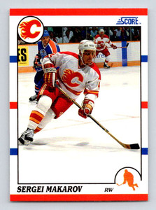 1990-91 Score #71 Sergei Makarov VG  RC Rookie Calgary Flames 