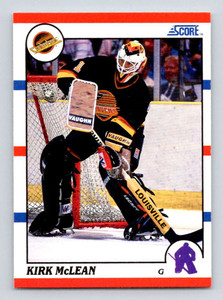 1990-91 Score #93 Kirk McLean VG  Vancouver Canucks 