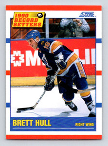 1990-91 Score #346 Brett Hull RB VG  St. Louis Blues 