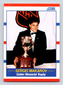1990-91 Score #362 Sergei Makarov TR VG  Calgary Flames 