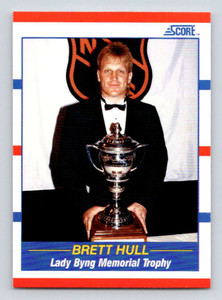 1990-91 Score #366 Brett Hull TR VG  St. Louis Blues 