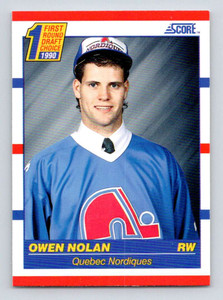 1990-91 Score #435 Owen Nolan VG  RC Rookie Quebec Nordiques 