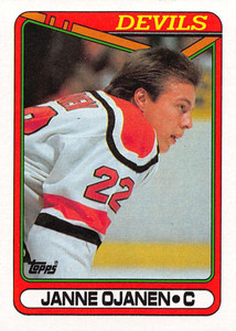 1990-91 Topps #30 Janne Ojanen VG New Jersey Devils 