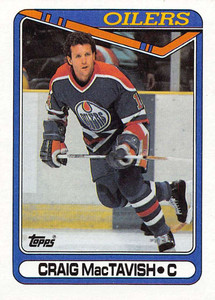 1990-91 Topps #189 Craig MacTavish VG Edmonton Oilers 