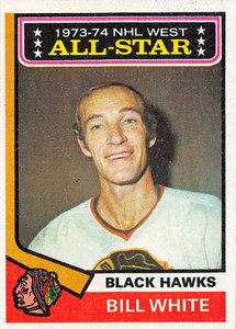 1974-75 Topps #136 Bill White AS VG  Chicago Blackhawks 