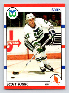 1990-91 Score #21 Scott Young VG  Hartford Whalers 