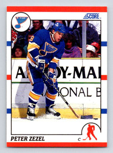 1990-91 Score #24 Peter Zezel VG  St. Louis Blues 