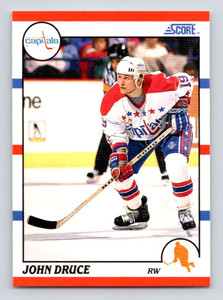 1990-91 Score #246 John Druce VG  RC Rookie Washington Capitals 
