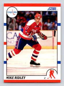 1990-91 Score #33 Mike Ridley VG  Washington Capitals 