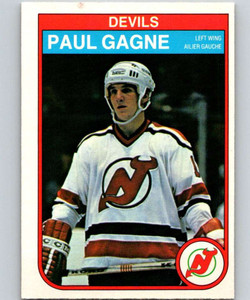 1982-83 O-Pee-Chee #139 Paul Gagne VG New Jersey Devils 