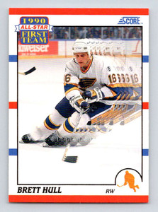1990-91 Score #317 Brett Hull AS VG  St. Louis Blues 