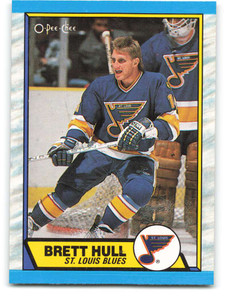 1989-90 O-Pee-Chee #186 Brett Hull VG St. Louis Blues 